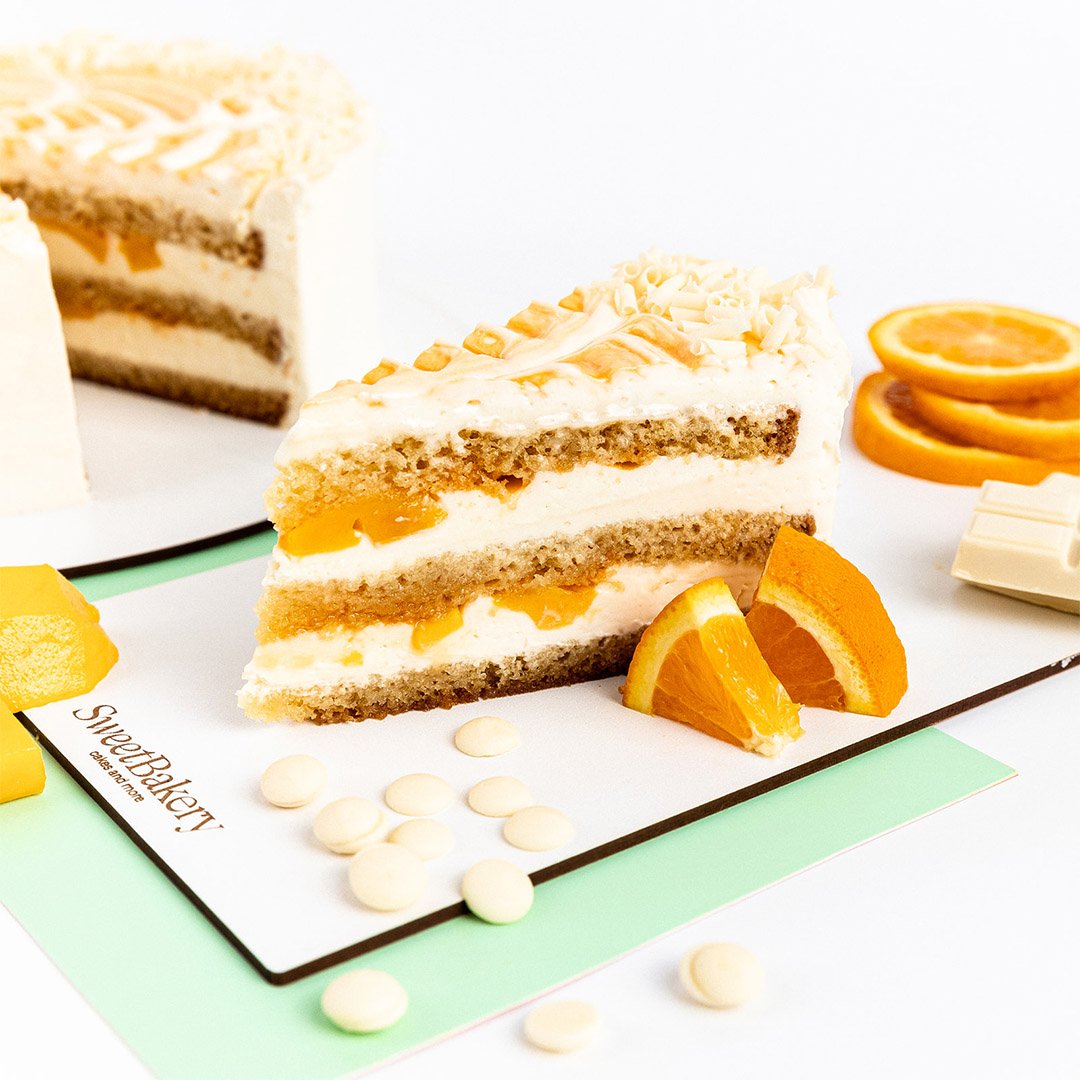 Naranja, Chocolate Blanco y Mango